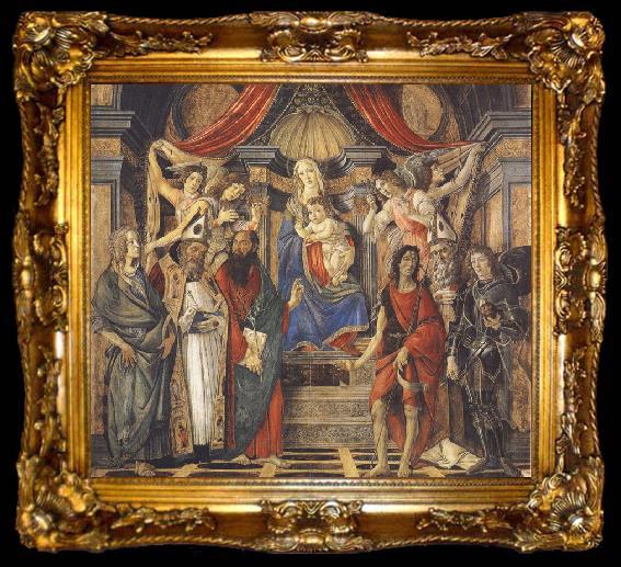 framed  Sandro Botticelli St Barnabas Altarpiece (mk36), ta009-2
